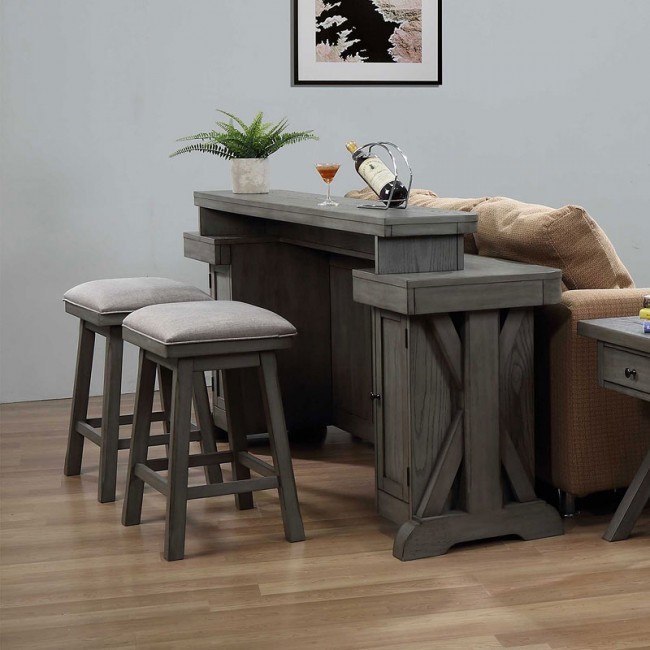 Graystone Theatre Bar Set Eci Furniture 1 Reviews Furniture Cart
