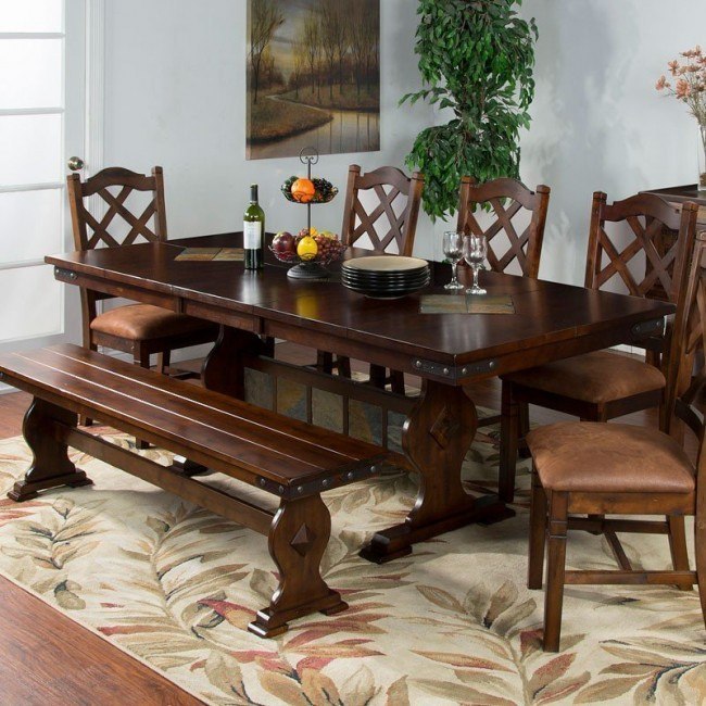 Santa Fe Rectangular Dining Table Sunny Designs Furniture Cart