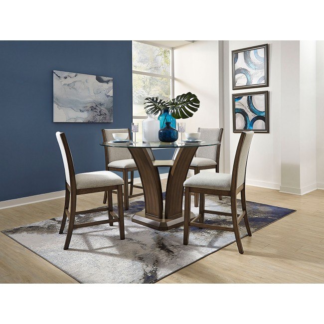 Zayden Brown Counter Height Dining Set Standard Furniture