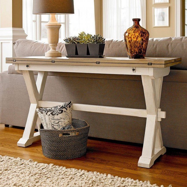 Featured image of post Console Table With Drop Leaf - Buy products such as homeroots 345743 wooden round dining table with 2 dropleaf, white at walmart and save.