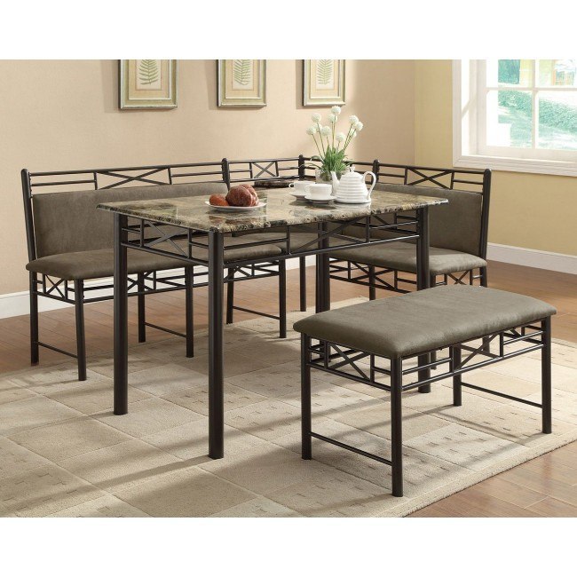 Slater Corner Nook Dining Set Coaster Furniture Furniture Cart