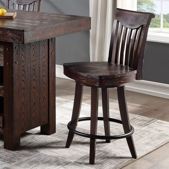 Gettysburg 24 Inch Swivel Counter Height Stool Set Of 2 Eci Furniture Furniture Cart