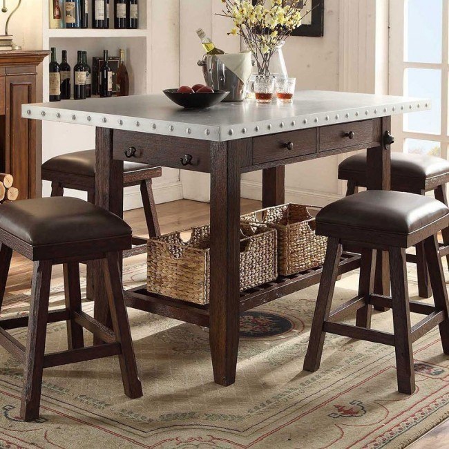 Gettysburg Zinc Top Island Eci Furniture Furniture Cart