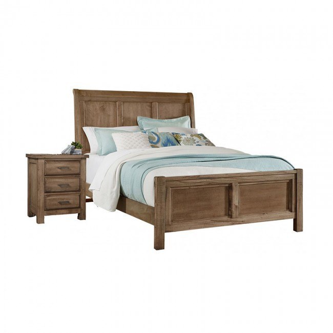 Chestnut Creek Panel Bedroom Set (Fawn) Vaughan Bassett Furniture Cart