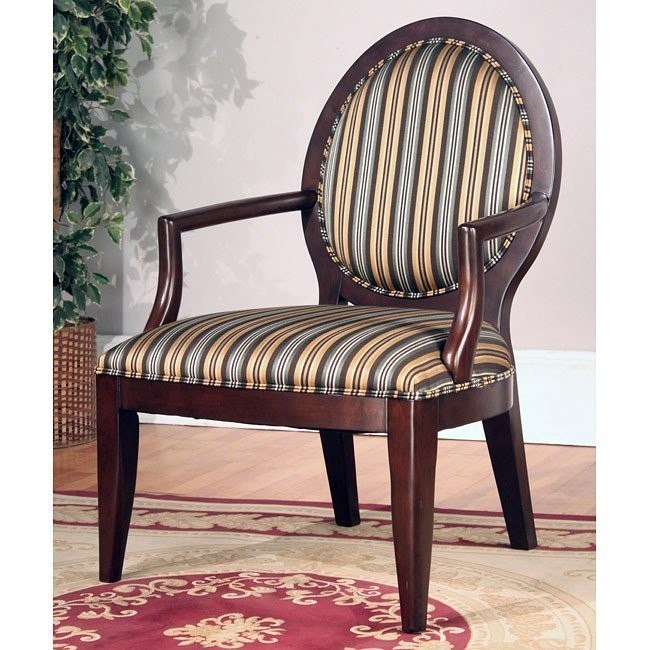Striped Accent Chair World Imports Furniture Cart
