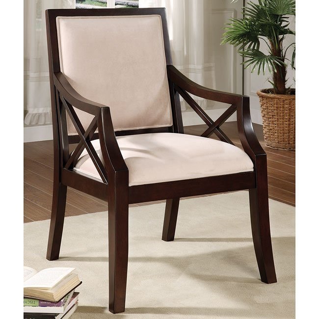 Contemporary Tan Accent Chair World Imports | Furniture Cart