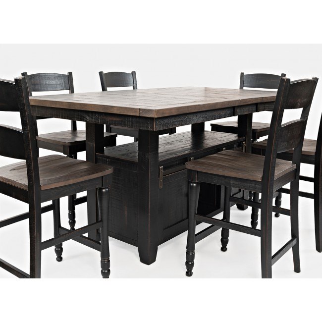 Madison County Adjustable Height Dining Table Vintage Black