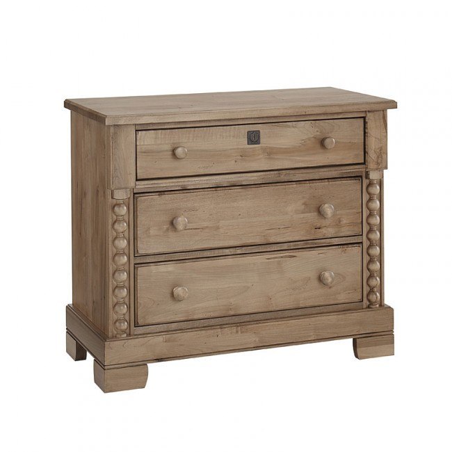 Scotsman Nightstand (Natural Maple) Vaughan Bassett Furniture Cart