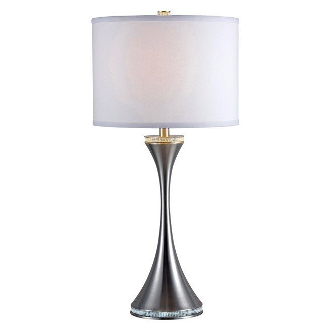 Rhinestone Table Lamp (Brushed Steel) Kenroy | Furniture Cart