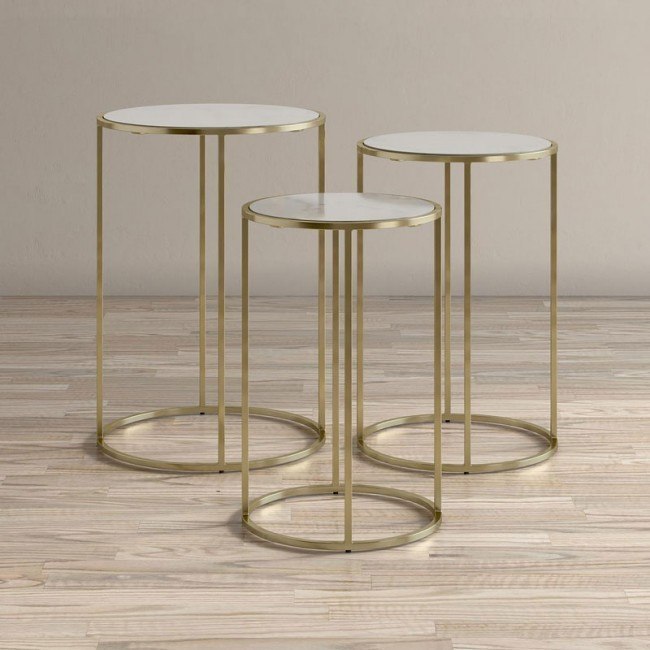 Riviera 3-Piece Nesting Table Set Jofran Furniture | Furniture Cart