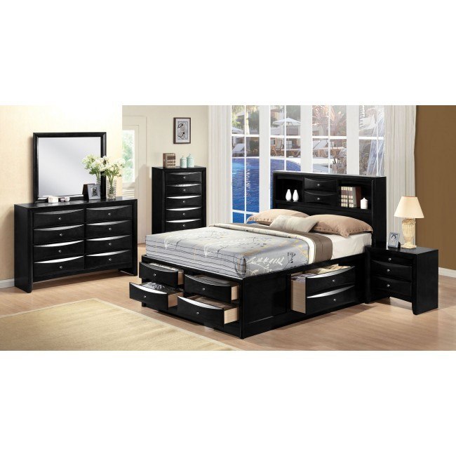 Ireland Youth Bookcase Bedroom Set Black Acme Furniture Furniture Cart