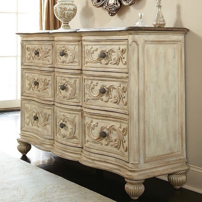 Jessica Mcclintock The Boutique Nine Drawer Dresser White Veil