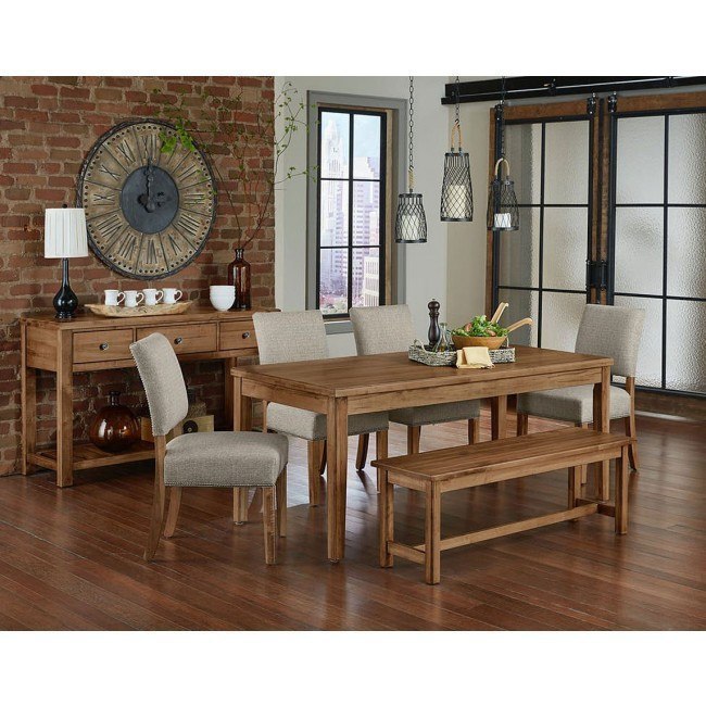 Simply Dining Kitchen Table Set W/ Upholstered Chairs ...