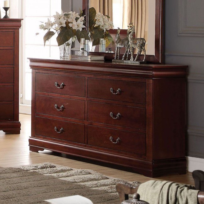 Louis Philippe Dresser Cherry Acme Furniture Furniture Cart