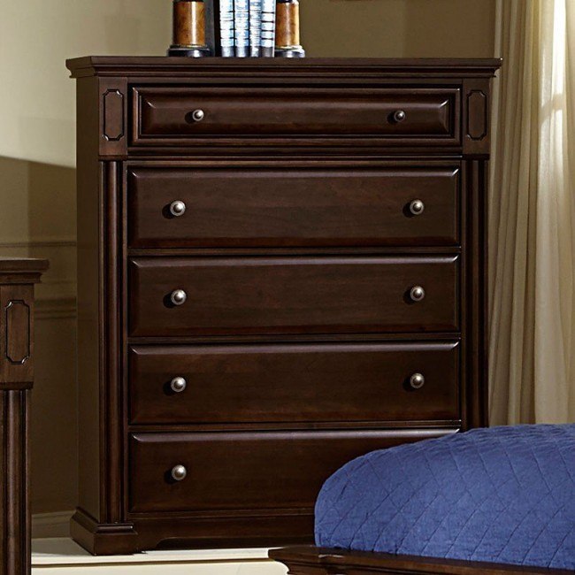Knightsbridge Chest Dark Cherry Vaughan Bassett Furniture Cart