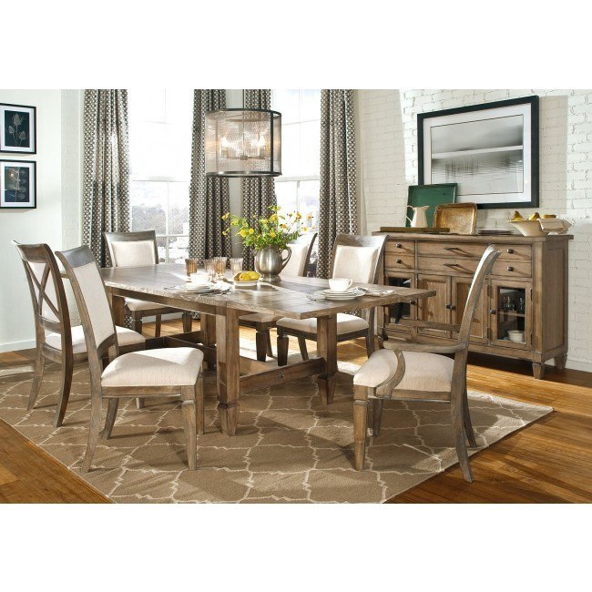 Brownstone Village Trestle Dining Room Set Legacy Classic Furniture Cart