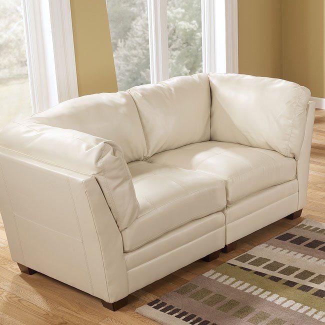 Aero Ivory Modular Loveseat Signature Design By Ashley Furniture Cart