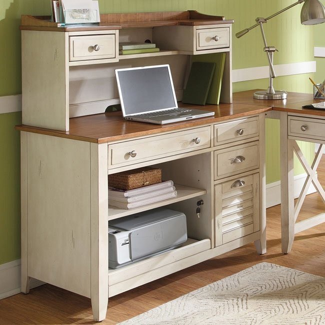 Ocean Isle Computer Credenza W Hutch Liberty Furniture
