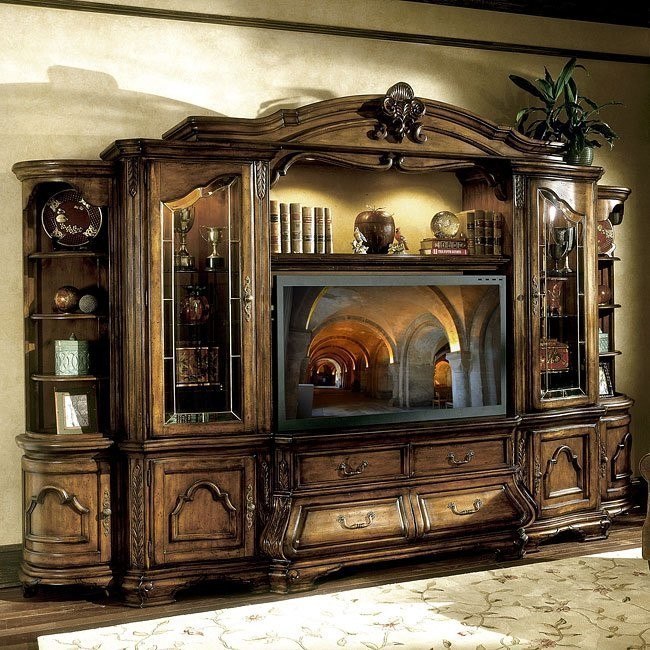Tuscano 6 Piece Entertainment Unit Aico Furniture Furniture Cart