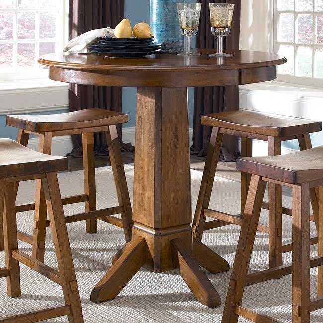 Creations II Pub Table (Tobacco) Liberty Furniture Furniture Cart