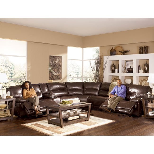 Exhilaration Chocolate Modular Reclining Sectional Signature Design 2 Reviews Furniture Cart