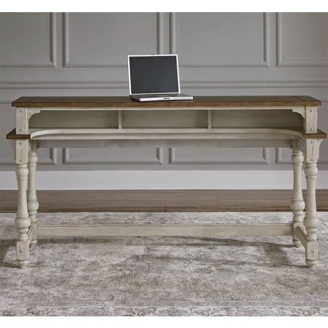 morgan creek antique white sofa table