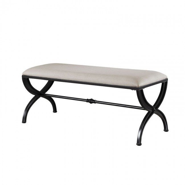Black Base Upholstered Bench Coaster Furniture Furniture Cart