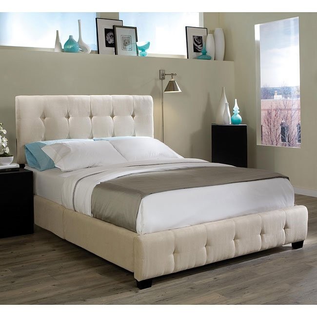 Madison Square Upholstered Bed (Taupe Microfiber) Standard Furniture, 1 Reviews Furniture Cart