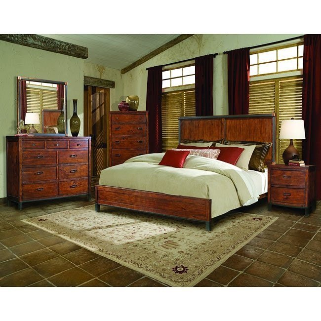 Rustic Lodge Panel Bedroom Set Vaughan Furniture Furniture Cart