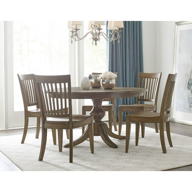 The Nook 54 Inch Round Dining Room Set Oak Kincaid Furniture