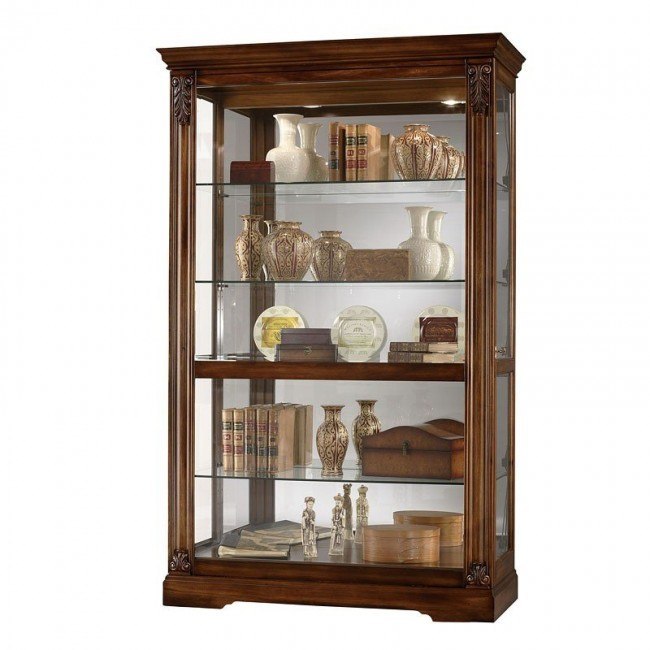 Ramsdell Curio Cabinet Howard Miller Furniture Cart