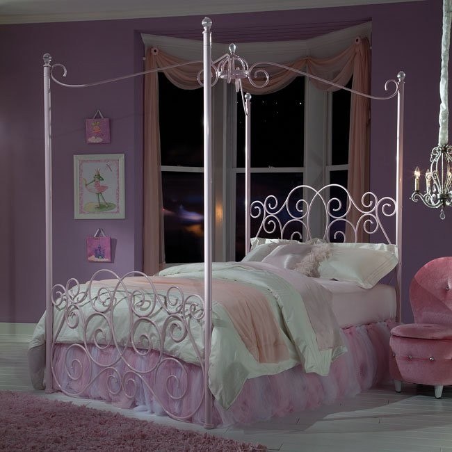 girls princess canopy bed