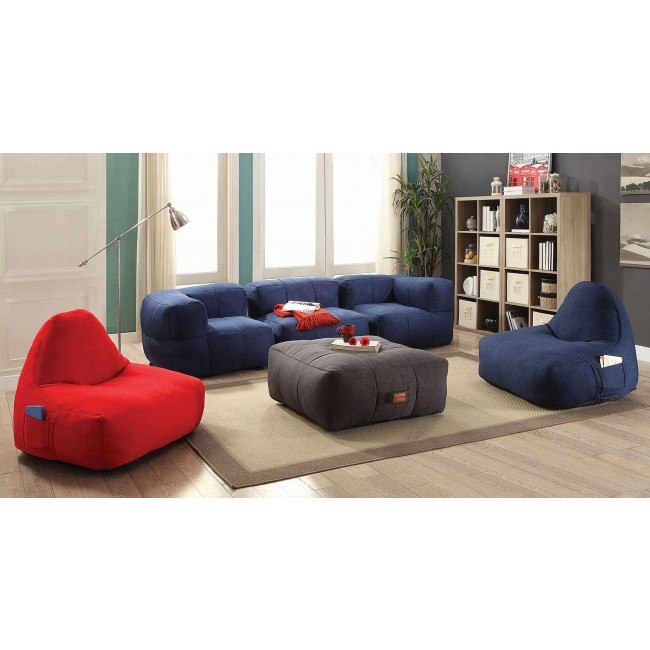 Lazy Life Bean Bags Living Room Set Coaster Furniture Furniture Cart