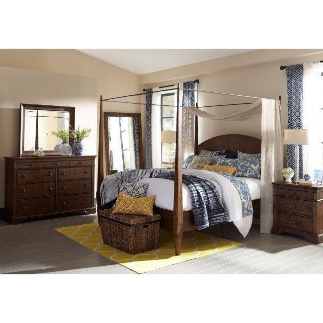 Trisha Yearwood Home Jasper Canopy Bedroom Set Klaussner ...