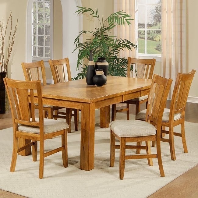 Fusion Dining Room Set (Light Oak) Homelegance | Furniture Cart