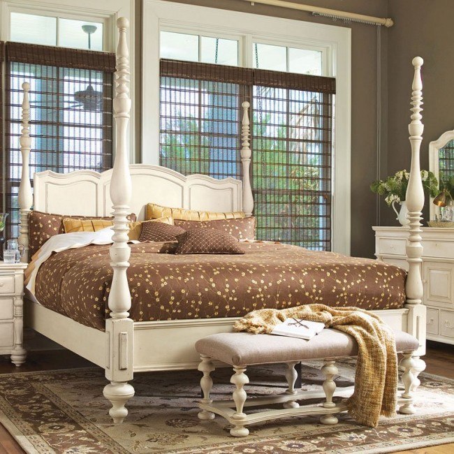 Paula Deen Home Savannah Poster Bed (Linen) Paula Deen ...