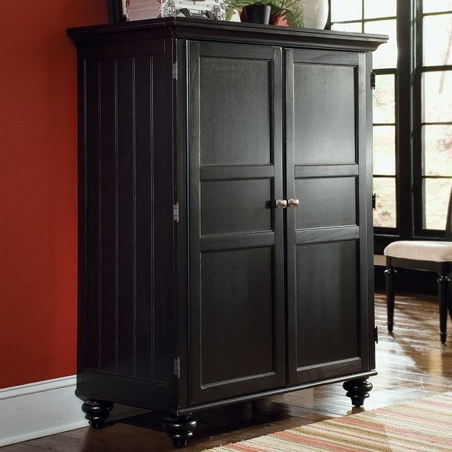 Camden Dark Home Office Armoire American Drew Furniture Cart Dark Home Office Armoire American Drew