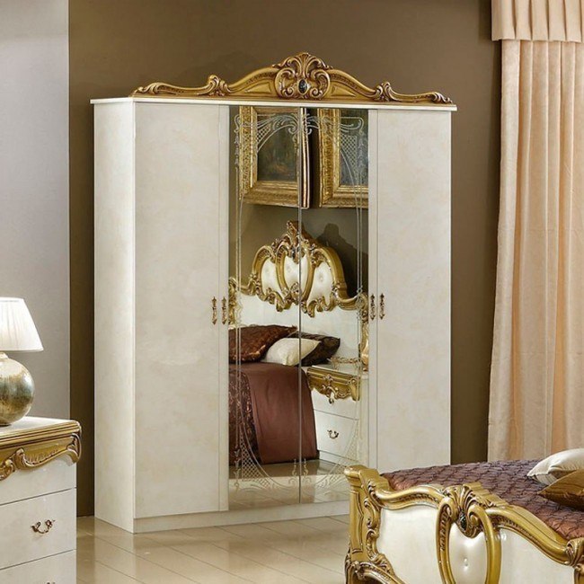Ready Assembled Portobello Ivory Wardrobe Drawers Complete Bedroom Furniture Set 
