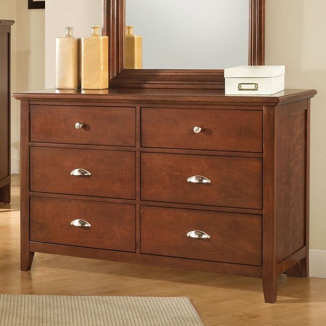 Twilight Double Dresser Cherry Vaughan Bassett Furniture Cart