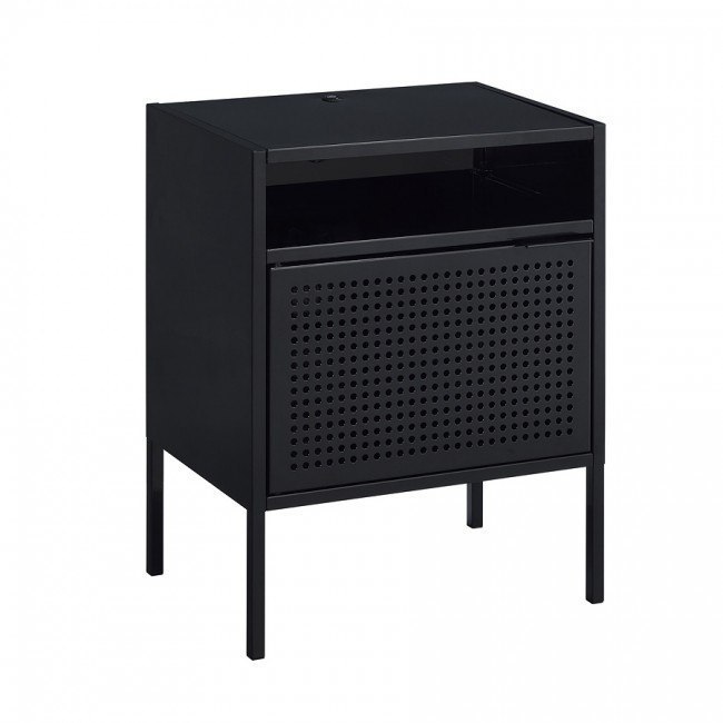 Ember Nightstand W/ USB (Black) Elements Furniture ...