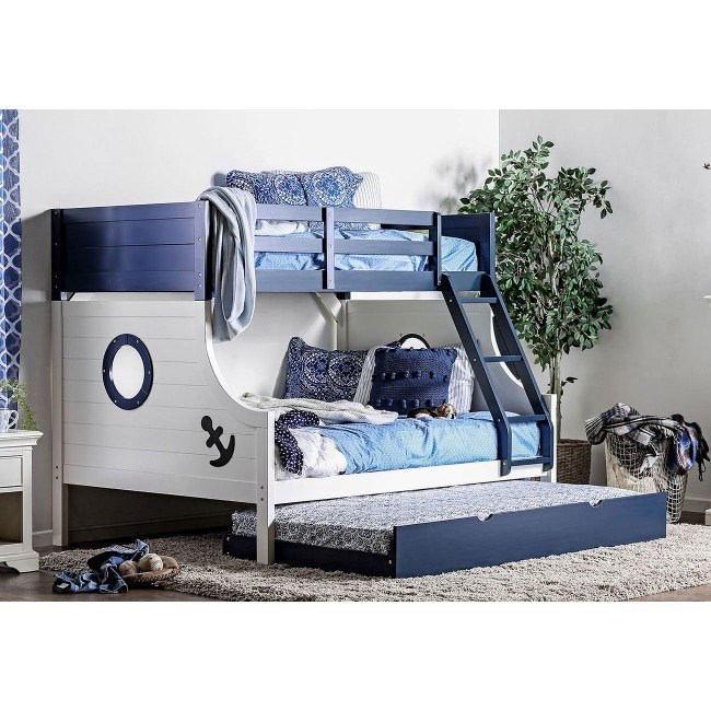 full over full bunk bed with trundle