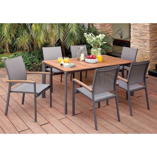 Oshawa Outdoor Dining Set Furniture Of America Furniture Cart