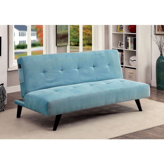 Oriana Sofa Bed Light Blue Furniture Of America Cart Oriana Sofa Bed Light Blue Furniture