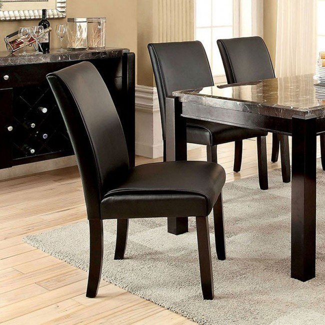 Gladstone I Side Chair Black Set Of 2 Furniture Of America Furniture Cart