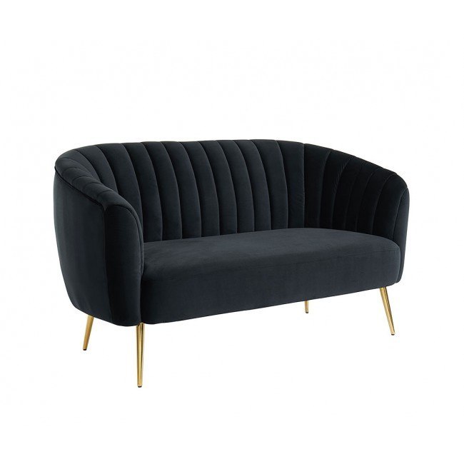 Dionne Loveseat Black Furniture Of America Furniture Cart