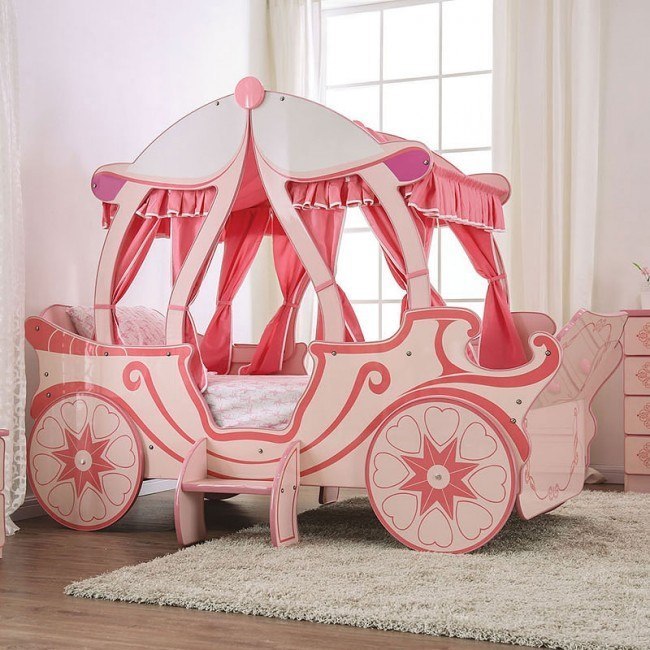 Arianna Princess Carriage Bed Furniture Of America Furniture Cart