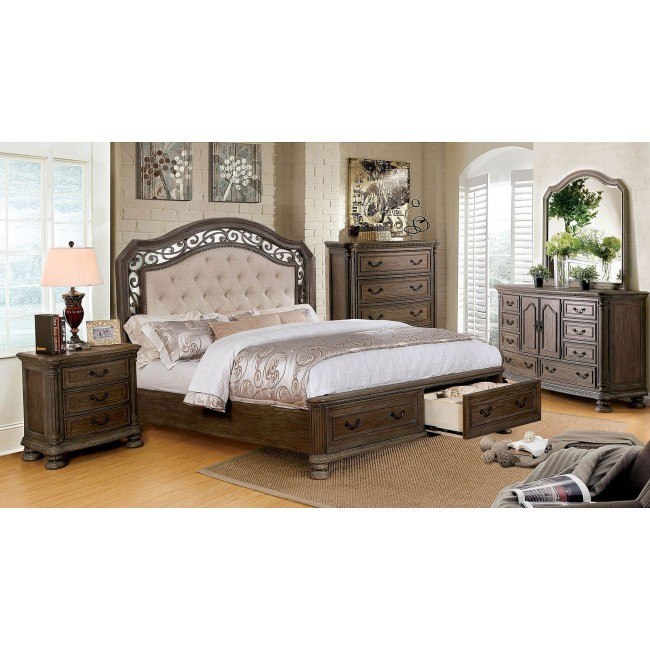 Persephone Storage Bedroom Set Furniture Of America Furniture Cart