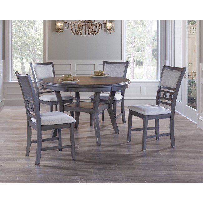 Gia 5Piece Dining Room Set (Gray) New Classic Furniture Furniture Cart