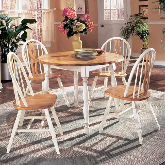 Cottage Retreat Dinette With Splat Back Chairs Signature Design By Ashley Furniture Cart