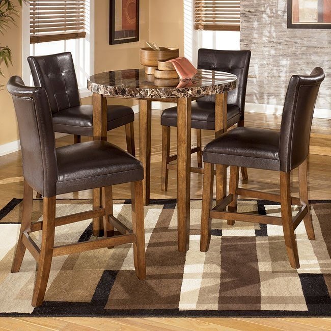Lacey Round Counter Height Dinette Signature Design Furniture Cart